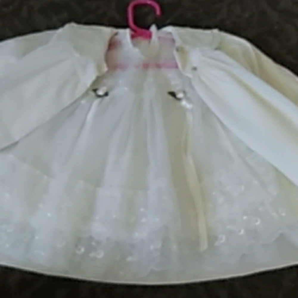 Infant girl dress coat ensemble